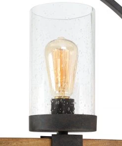 All Lighting Uttermost Atwood 8 Light Wagon Wheel Pendant 12 All Lighting Uttermost Atwood 8 Light Wagon Wheel Pendant