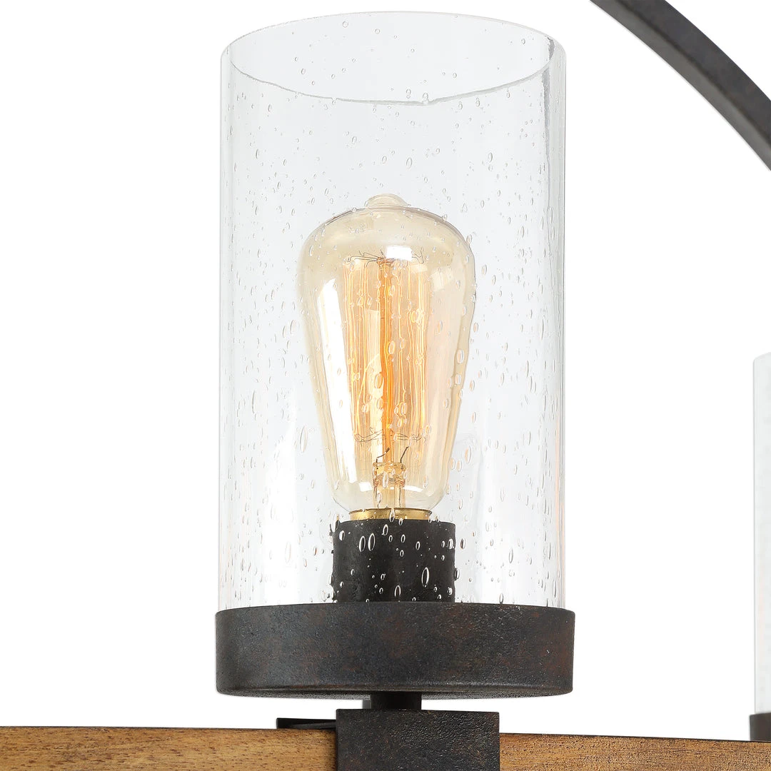 All Lighting Uttermost Atwood 8 Light Wagon Wheel Pendant 7 All Lighting Uttermost Atwood 8 Light Wagon Wheel Pendant