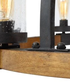 All Lighting Uttermost Atwood 8 Light Wagon Wheel Pendant 11 All Lighting Uttermost Atwood 8 Light Wagon Wheel Pendant