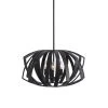 All Lighting Uttermost Thales Black Geometric 3 Light Pendant