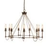 Uttermost Lyndhurst Industrial 9 Light Chandelier All Lighting