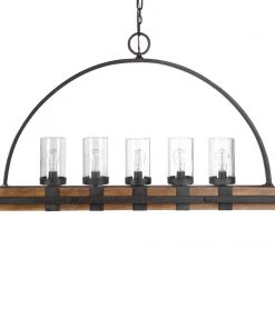 All Lighting Uttermost Atwood 5 Light Rustic Linear Chandelier 11 All Lighting Uttermost Atwood 5 Light Rustic Linear Chandelier