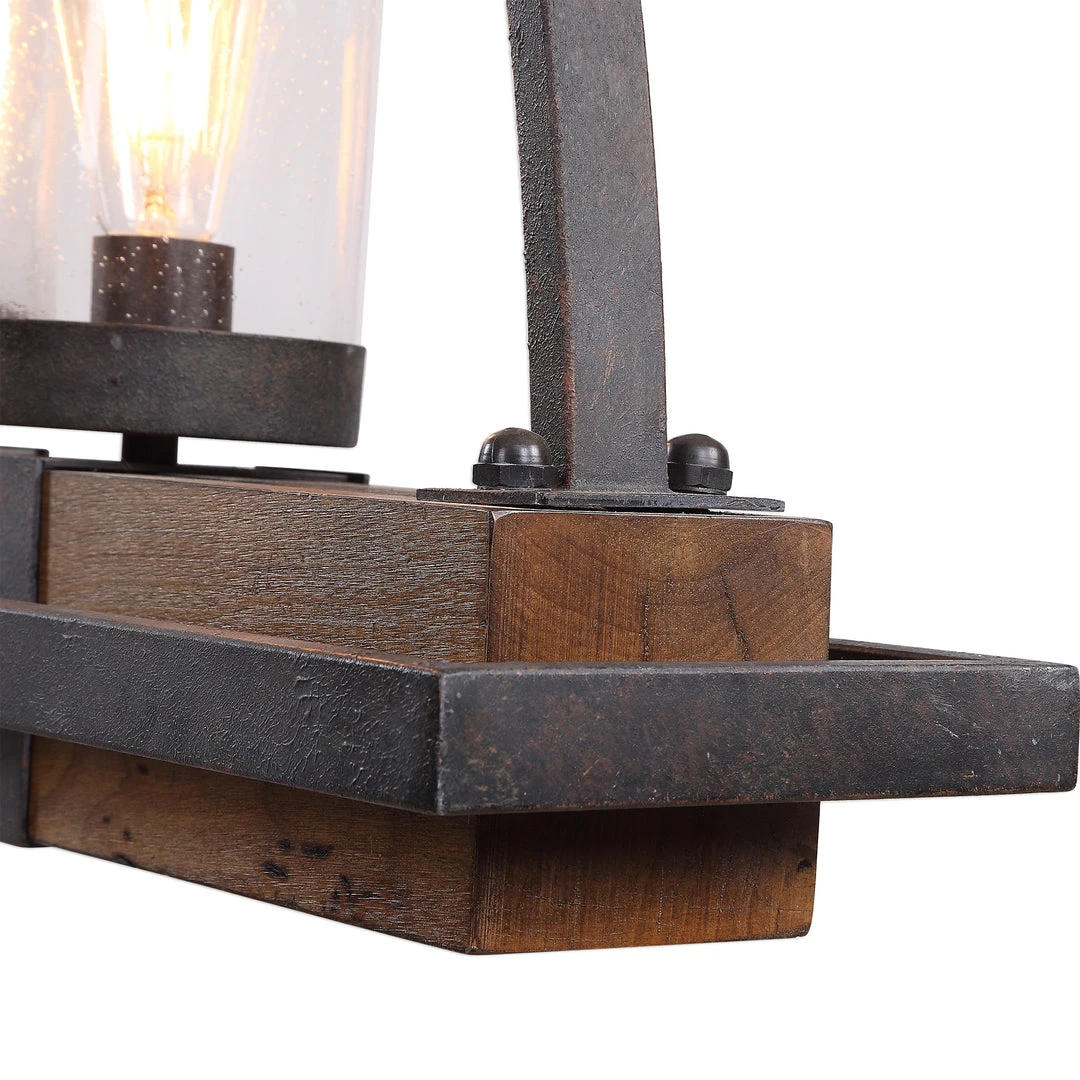 All Lighting Uttermost Atwood 5 Light Rustic Linear Chandelier 6 All Lighting Uttermost Atwood 5 Light Rustic Linear Chandelier