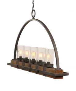 All Lighting Uttermost Atwood 5 Light Rustic Linear Chandelier 15 All Lighting Uttermost Atwood 5 Light Rustic Linear Chandelier