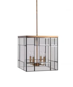 Uttermost Romilly 4 Light Antique Brass Pendant