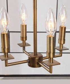 Uttermost Romilly 4 Light Antique Brass Pendant