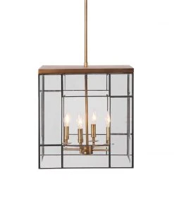 Uttermost Romilly 4 Light Antique Brass Pendant