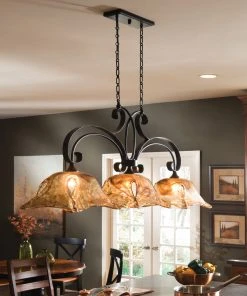 Uttermost Vetraio 3 Lt Bronze Kitchen Island Light