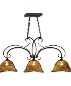 Uttermost Vetraio 3 Lt Bronze Kitchen Island Light