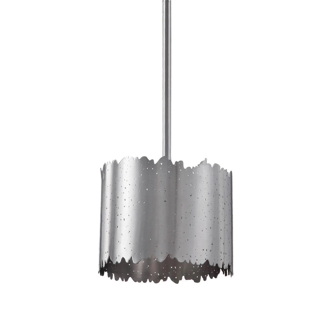 Uttermost Baradla 1 Light Brushed Nickel Mini Pendant 5 Uttermost Baradla 1 Light Brushed Nickel Mini Pendant