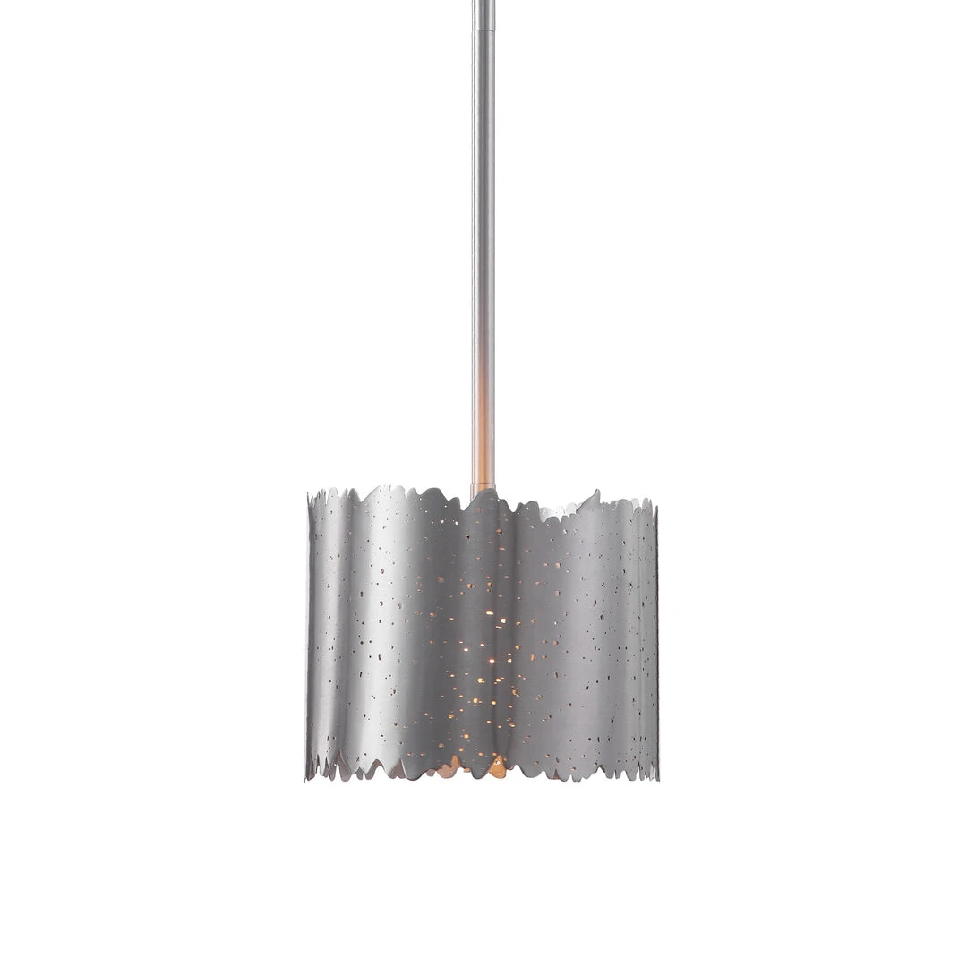 Uttermost Baradla 1 Light Brushed Nickel Mini Pendant 3 Uttermost Baradla 1 Light Brushed Nickel Mini Pendant