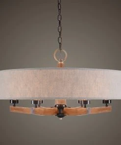 Uttermost Woodall 6 Light Drum Chandelier All Lighting