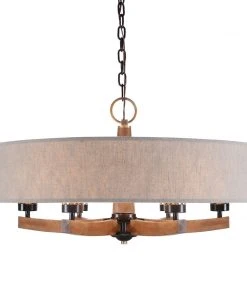 Uttermost Woodall 6 Light Drum Chandelier All Lighting