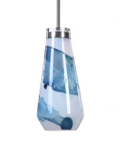 Uttermost Windswept Blue & White 1 Light Mini Pendant