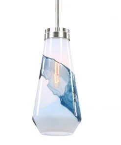 Uttermost Windswept Blue & White 1 Light Mini Pendant