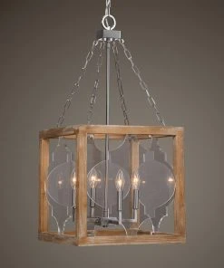 Uttermost Perspex 4 Light Lantern Pendant