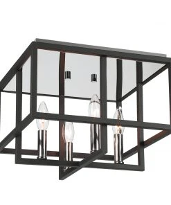 All Lighting Uttermost Quadrangle 4 Light Flush Mount 11 All Lighting Uttermost Quadrangle 4 Light Flush Mount