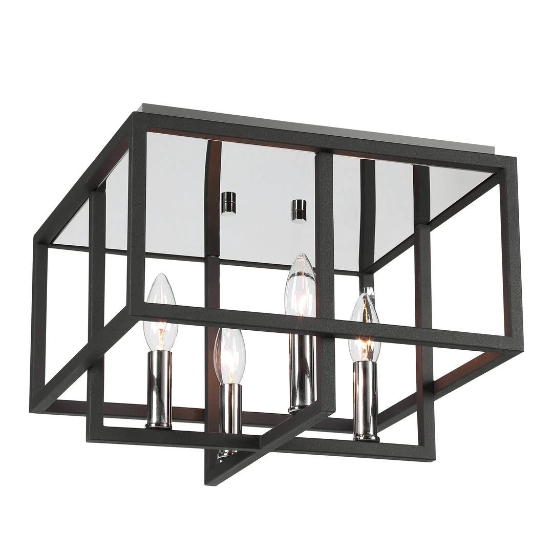 All Lighting Uttermost Quadrangle 4 Light Flush Mount 6 All Lighting Uttermost Quadrangle 4 Light Flush Mount