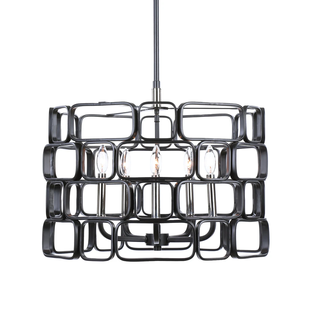 Uttermost Becton 5 Light Modern Pendant 3 Uttermost Becton 5 Light Modern Pendant
