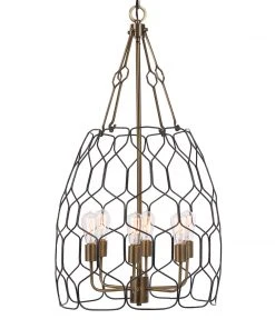 Uttermost Halstead 6 Light Farmhouse Pendant 14 Uttermost Halstead 6 Light Farmhouse Pendant