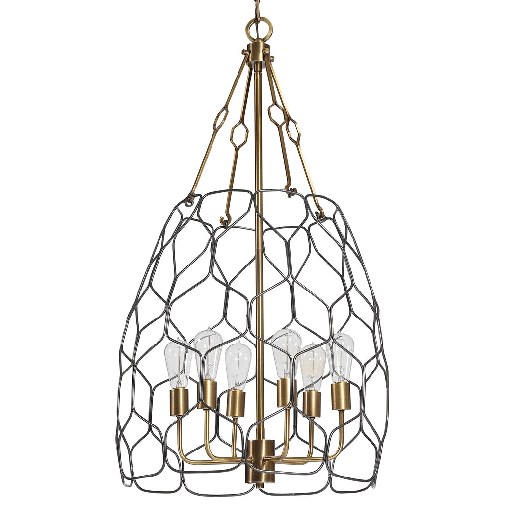 Uttermost Halstead 6 Light Farmhouse Pendant 5 Uttermost Halstead 6 Light Farmhouse Pendant