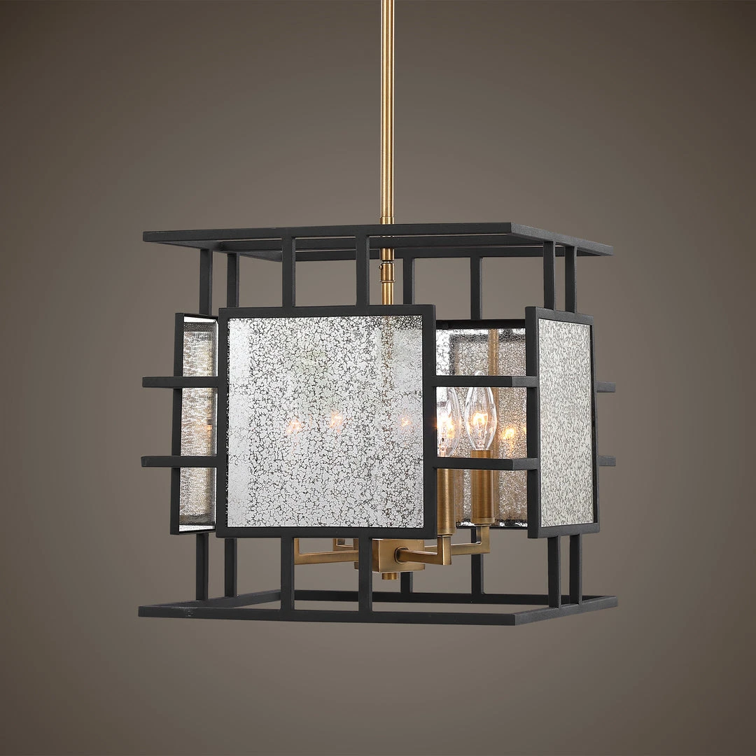 Uttermost Holmes 4 Light Geometric Pendant 4 Uttermost Holmes 4 Light Geometric Pendant