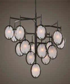 Uttermost Maxin 15 Light Large Bronze Chandelier All Lighting