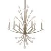 Uttermost Juliette 6 Light Silver Chandelier All Lighting 1 Uttermost Juliette 6 Light Silver Chandelier All Lighting