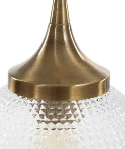 All Lighting Uttermost Bolla 1 Light Pattern Glass Mini Pendant