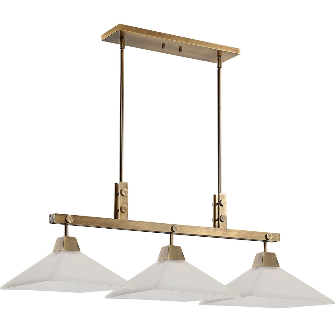 All Lighting Uttermost Brookdale Industrial 3 Light Linear Chandelier 6 All Lighting Uttermost Brookdale Industrial 3 Light Linear Chandelier