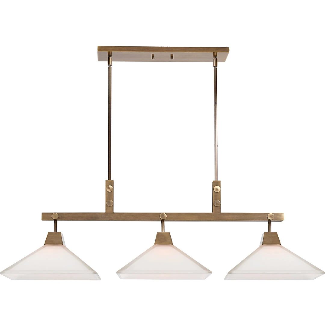 All Lighting Uttermost Brookdale Industrial 3 Light Linear Chandelier 3 All Lighting Uttermost Brookdale Industrial 3 Light Linear Chandelier