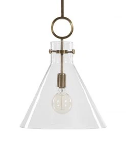 Uttermost Imbuto Funnel Glass 1 Light Pendant All Lighting