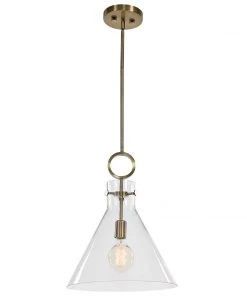 Uttermost Imbuto Funnel Glass 1 Light Pendant All Lighting