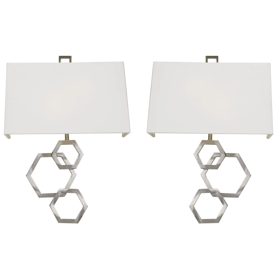 Uttermost Deseret Nickel 2 Light Sconce S/2 7 Uttermost Deseret Nickel 2 Light Sconce S/2