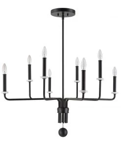 Uttermost Ebony Elegance 8 Light Chandelier