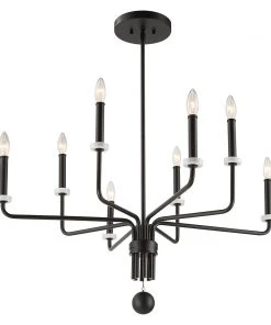 Uttermost Ebony Elegance 8 Light Chandelier