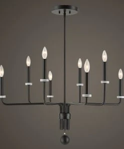Uttermost Ebony Elegance 8 Light Chandelier