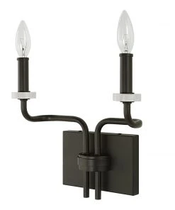 Uttermost Ebony Elegance 2 Light Sconce All Lighting