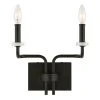 Uttermost Ebony Elegance 2 Light Sconce All Lighting