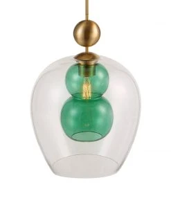 Uttermost Shamrock Green Glass 1 Light Pendant 12 Uttermost Shamrock Green Glass 1 Light Pendant
