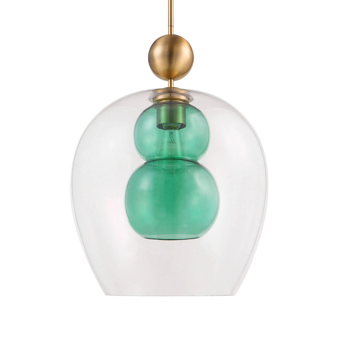 Uttermost Shamrock Green Glass 1 Light Pendant 6 Uttermost Shamrock Green Glass 1 Light Pendant