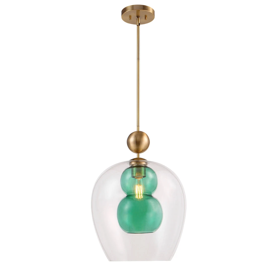 Uttermost Shamrock Green Glass 1 Light Pendant 7 Uttermost Shamrock Green Glass 1 Light Pendant
