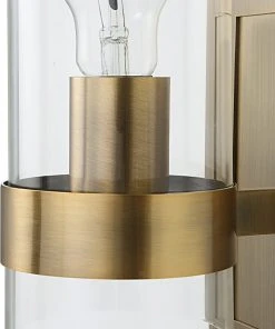 Uttermost Cardiff Antique Brass 1 Light Cylinder Sconce All Lighting