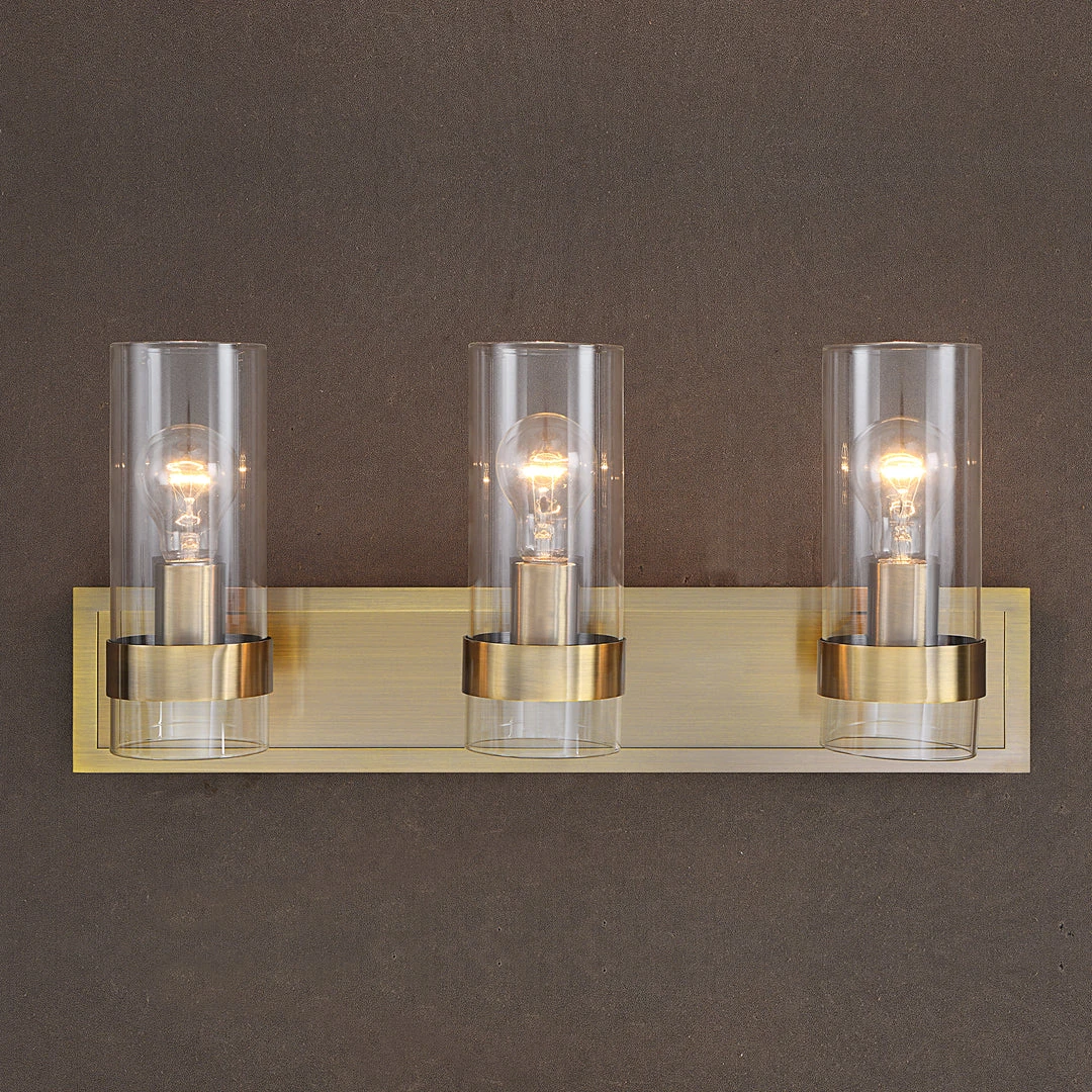 Uttermost Cardiff Antique Brass 3 Light Vanity All Lighting 4 Uttermost Cardiff Antique Brass 3 Light Vanity All Lighting