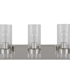 Uttermost Cardiff Nickel 3 Light Vanity 13 Uttermost Cardiff Nickel 3 Light Vanity
