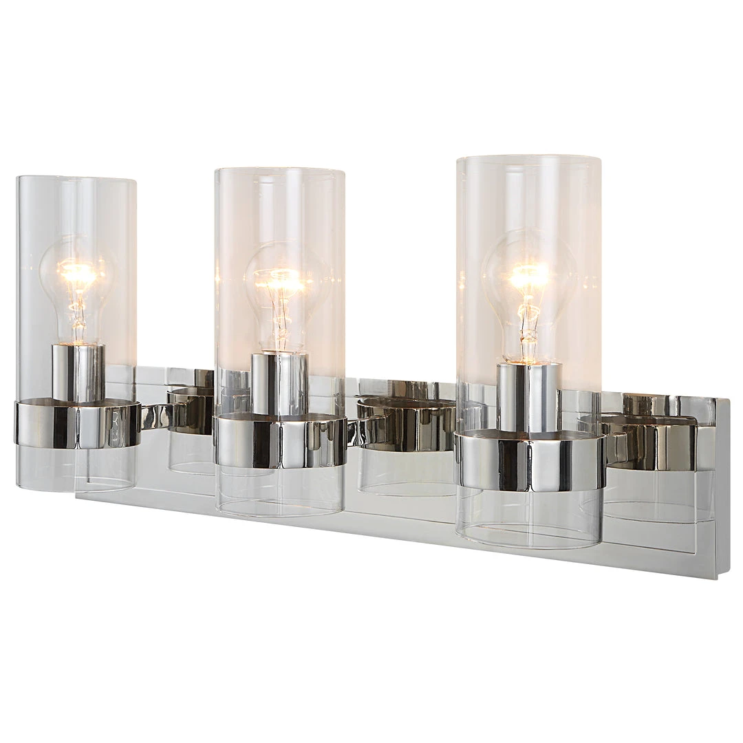 Uttermost Cardiff Nickel 3 Light Vanity 6 Uttermost Cardiff Nickel 3 Light Vanity