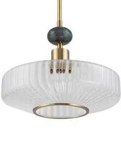Uttermost Giovane Antique Brass 1 Light Pendant All Lighting