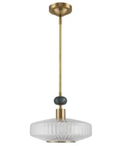 Uttermost Giovane Antique Brass 1 Light Pendant All Lighting