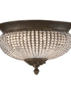 Uttermost Cristal De Lisbon Crystal Flush Mount