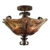 Uttermost Vetraio 2 Light Glass Semi Flushmount Pendants